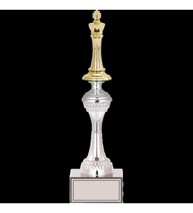 ODAK KUPA - Figürlü Kupalar - Satranç Figürlü Kupalar FG-030 B - 32 cm