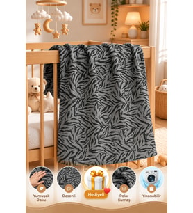 Dijital Baskılı Çocuk Polar Battaniye 100x150 cm – Yumuşak Dokulu