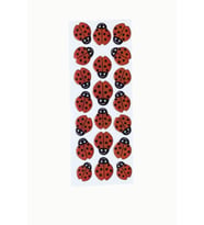 Sticker Kabartmalı Stiker Defter, Planlayıcı Etiket Uğur Böceği (cb256) 16x7 cm
