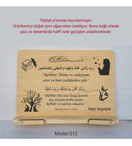 Münzevi Masaüstü Ahşap Rahle/Tablet/Kitap Tutucu-Model012
