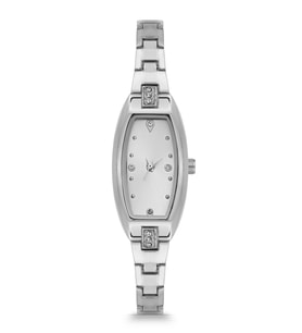 Newera Watch Metal Kordon Taşlı Dikdörtgen Minimal Kadın Kol Saati