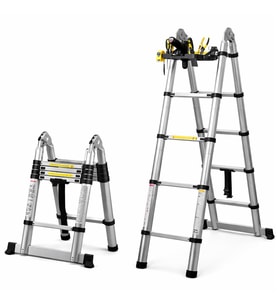 Sunup SN-29683 4+4 Metre Teleskopik Merdiven Karavan & Tekne Katlanır Alüminyum