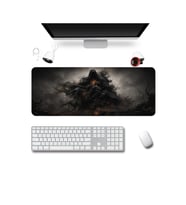 SonicTouch Klavye Mousepad 40x90cm Dikişsiz Pürüzsüz Sıvı Geçirmez Kaymaz Taban Kara Kehanet
