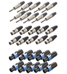 Lastvoice Connection Paket-4 Jak XLR Speakon Konnektör Paketi