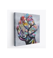 Sokak Graffiti Duvar Sanatı Kanvas Tablo Banksy Renkli Graffiti Pop Art-5338