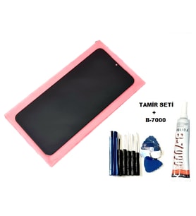 Xiaomi POCO M3 Uyumlu Lcd Ekran Dokunmatik Servis + B-7000 + Tamir Seti