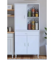Eliusta Vellum Beyaz Dolap 85x173x32,5 cm Ebatlarında Çok Fonksiyonlu 85 cm Genişlikte Banyo Dolabı