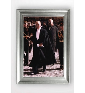Gümüş Çerçeveli Atatürk Tablo cv955
