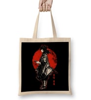 Tomioka Giyuu Giyu Red Moon Bez Çanta Uzun Saplı