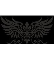 Kanatlar Sticker 10x10 cmRenkli Sticker