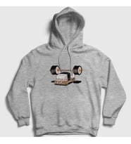 Presmono Unisex Gri Gym Fitness Vücut Gelistirme Sushi Kapüşonlu Sweatshirt 509392tt (Gri)