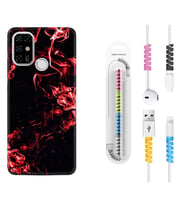 Casper E30 F20 X20 Kılıf Kablo Koruma Spiral Silikon Red Smoke 1745