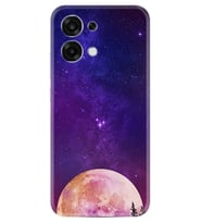 Oppo A6 Pro Kılıf Boutique Baskılı Resimli Mor Ay Pcode -025