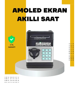 Çocuklar İçin Şifreli Atm Kasa Para Yutan Kumbara