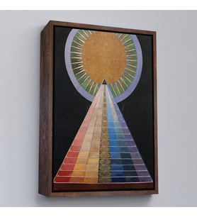 Çerçeveli Hilma af Klint - Altarpiece, Grup X, Sayı 1 Tablosu (Altın)