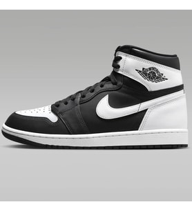 Nike Air Jordan 1 Retro High OG Unisex Sneaker Hakiki Deri Bilekli Günlük Spor Ayakkabı Siyah Beyaz