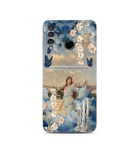 Huawei P30 Lite Uyumlu Baskılı Yumuşak Silikon Şeffaf Telefon Kılıfı