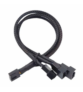1 to 3 Çoğaltıcı 25cm Fan Uzatma Kablosu Y Tip 4 Pin 3 Pin Bilgisayar Kasa Anakart Ekran Kartı Soğut