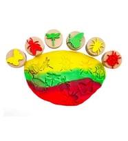 ChildGen Play Dough Ahşap Damga Seti 6lı Böcekler