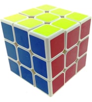 Beyaz Zemin Üzeri Renkli Zeka Küpü 3X3X3-6,8 Cm