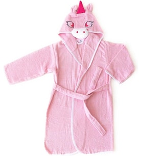 Çocuk Bornozu,Pamuklu,Kulaklı,Hayvan Figürlü-UNICORN