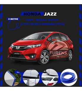 Honda Jazz Oto Araç Kapı Koruma Fitili 5metre Parlak Mavi Renk