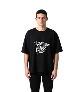 Erkek Oversize Tişört %100 Pamuk İspanyolca Dersı Retro Baskı Rahat Kesim Günlük Giyim Modern Şık