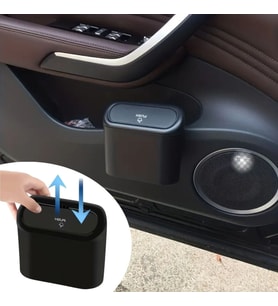 River World Çöp Kovası Kapaklı Mini Sabitlenebilir Takılmalı Otomobil İçin