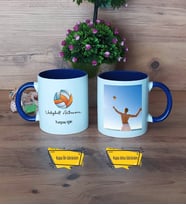 Voleybol Antrenörü Kupa Bardak Lacivert Fotoğraflı