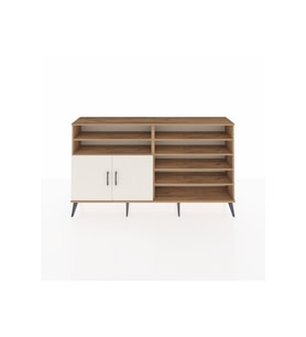 Arges Konsol 7 Raflı 2 Kapaklı 176x30x99 Çam-Aytaşı