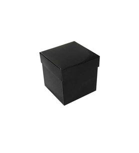 Komple Karton Kutu Düz Renk 7X7X7 CM (25 Adet)  Siyah