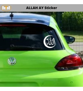 Allah Ay Oto Sticker 15 CM