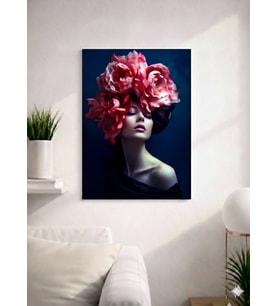 FLORAL WOMAN14  TASARIM MDF TABLO (27X18)
