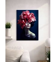FLORAL WOMAN14  TASARIM MDF TABLO (27X18)
