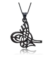 Gümüş Tuğra Bayan Kolye SL1593