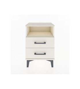 Arges Komodin Tek Raflı 2 Çekmeceli 44x30x64 Aytaşı-Aytaşı