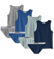 Yohannes Club, Erkek Çocuk, Pamuklu Slip&Atlet, Alt-Üst,  3 çift ve 4 çift seçenekli, çok renkli (Model 8)