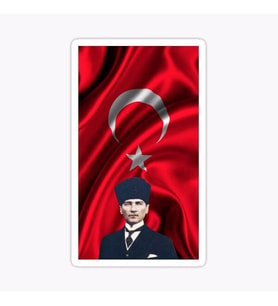 16 CM Gazi Mustafa Kemal Atatürk Araba Sticker Yapıştırma