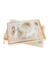 Beyaz Bal Kabağı Kokulu soya wax mum