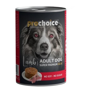 Pro Choice Kuzu Etli Sekersiz Ezme Yetiskin Köpek Konservesi 400gr
