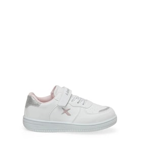 Kinetix Kalen Pu Enj 3Fx Beyaz-Pembe Kız Çocuk Sneaker Spor Ayakkabı