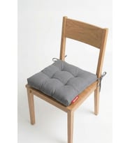 Pofuduk Sandalye Minderi Bağcıklı 40x40 cm Yıkanabilir Dekoratif Mutfak Bahçe Piknik Minderi