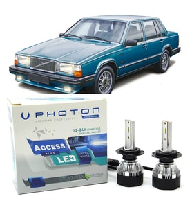 Volvo 760 Led Xenon Uzun+Kısa Far Ampulü H4 Access Yeni Seri Beyaz