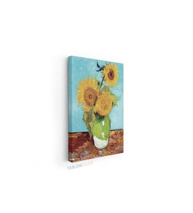 Dikey Kanvas Tablo Salon Duvar Tablosu Vangogh 101 Yeni Ev Hediyesi Ofis Tablosu