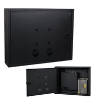 Fury 45x35x10cm Dik Tip Siyah DVR / NVR Güvenlik Kabini Pano
