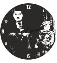 Cakatablo Charlie Chaplin Çocuk Duvar Saati Duvar Saati