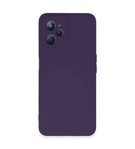 Realme C35 Kılıf Nano İçi Kadife Silikon - Mor