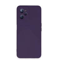 Realme C35 Kılıf Nano İçi Kadife Silikon - Mor