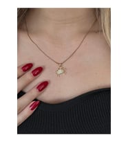 Crabby Taşlı Kolye Gold (Altın)