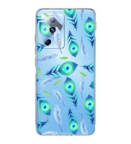PrintiFy Xiaomi Mi 13 Lite ile Uyumlu 1mm Slim Fit Nazar Boncuğu 3 Baskılı Şeffaf  Kılıf